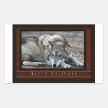 c-2011-grey-wolf-044 autocollant rectangulaire