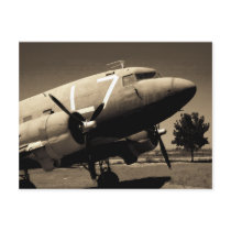 C-47 Sepia Postcard