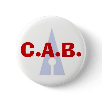 C.A.B. PINBACK BUTTONS by elizajuliet