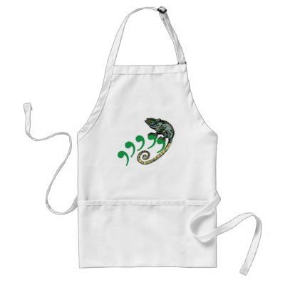 C. Chameleon $21.95 (3 colours) Apron by curious_inkling
