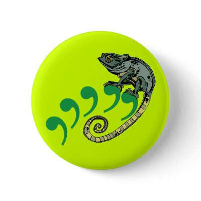 C. Chameleon $6.00 Pin Back Button by curious_inkling
