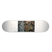 C. de peinture japonais 1800's plateau de skateboard