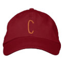 C embroidered hats