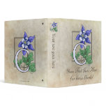 C for Columbine Flower Monogram Medium