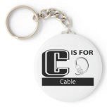 C Is For Cable Keychain