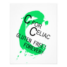 C is for Celiac Gluten Free Forever Personalized Announcement