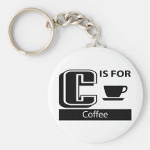 C Is For Coffee Keychains