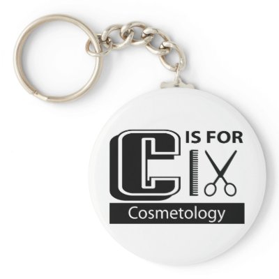 C Is For Cosmetology Keychains by busybees