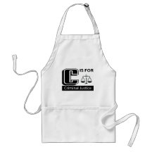 C Is For Criminal Justice Aprons