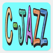 C-Jazz Square Sticker