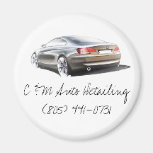 C & M Auto Detailing Magnet