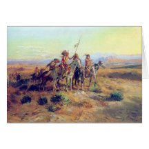 C M Russell "The Scout" Greeting Card