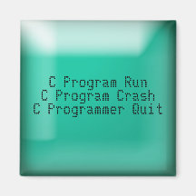 C Programmer Quit Refrigerator Magnet