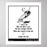 C was a cat print