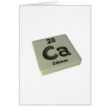 Ca Calcium Greeting Card
