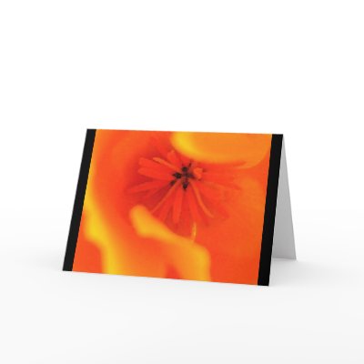 CA Poppy "Heart" NOTECARD/BLANK by TGKIMAGES