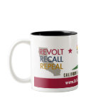 CA Tax Revolt 2009 Flag Drinkware Coffee Mugs