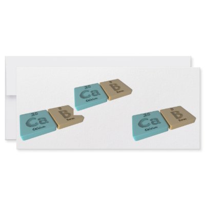 Cab as Ca Calcium and B Boron Custom Rack Cards by ChemicalWords