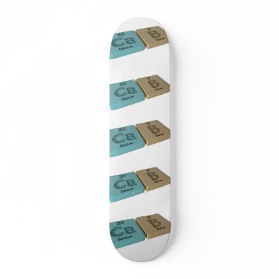 Cab as Ca Calcium and B Boron Skate Board Decks by ChemicalWords