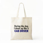 Cab Driver During The Day Canvas Bag