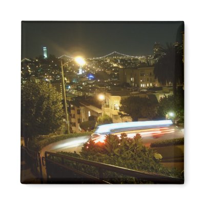 Cab on Lombard Magnet by TravelPhotos