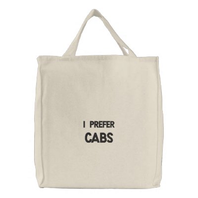 CAB WINE SHIRTS EMBROIDERED BAG by FOODANDWINEGEAR