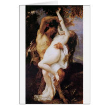 Cabanel  Alexandre  Nymphe  et  Satyr  1860 Greeting Cards