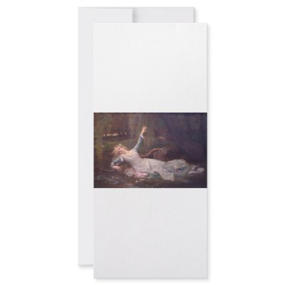 Cabanel Alexandre Ophelia 1883 Custom Rack Cards by belablack
