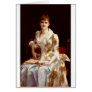 Cabanel Alexandre Portrait Of Young Lady Greeting Card
