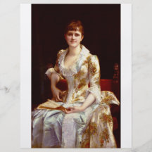 Cabanel Alexandre Portrait Of Young Lady Personalized Flyer