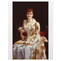 Cabanel Alexandre Portrait Of Young Lady Letterhead Design