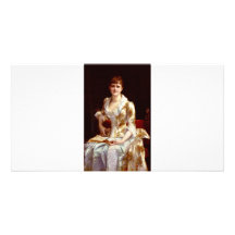 Cabanel Alexandre Portrait Of Young Lady Photo Card Template