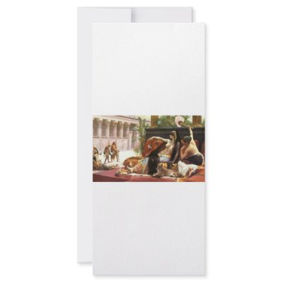 Cabanel Cleopatra Testing Poisons on Condemned Pri Full Color Rack Card by belablack