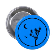 Cabbage Tree Moon Blue Buttons