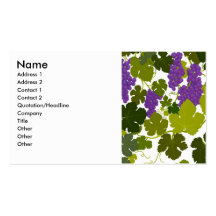 Cabernet Grapevines Profile Card Business Card Template