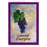 Cabernet Sauvignon Wine Card