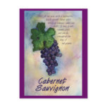 Cabernet Sauvignon Wine Postcard