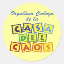 Cabeza de la Casa del Caos Stickers