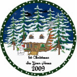 Cabin 1st Christmas In Your Home 09 Ornament Cut Out