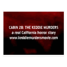 Cabin 28: The Keddie Murders horror postcard