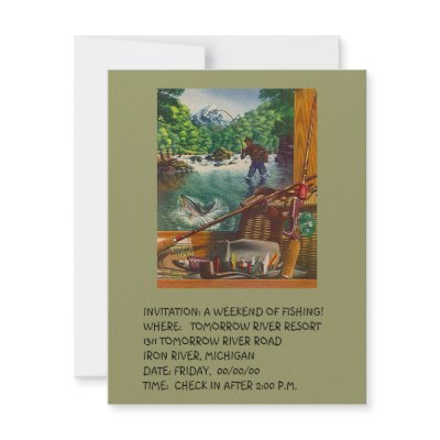 CABIN COTTAGE GETAWAY INVITATION EZ TO CUSTOMIZE! by layooper