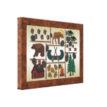 Cabin Fever Rustic Lodge Stretched Canvas Print