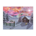 Cabin in the snow.. post cards