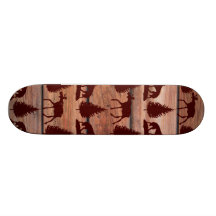Cabine de montagne de région sauvage de loup d'ori skateboards personnalisés
