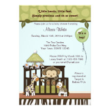 CABINE de safari de jungle d'invitation de baby sh