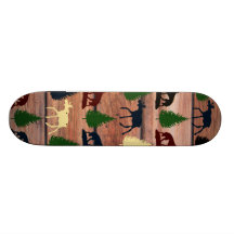Cabine sauvage de montagne de région sauvage de lo skateboards customisés