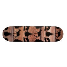 Cabine sauvage de montagne de région sauvage de lo plateaux de skateboards customisés