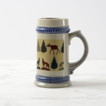 Cabine sauvage de montagne de région sauvage de lo tasse à café