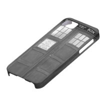 Cabine téléphonique drôle grise de cabine de télép coques iPhone 5 Case-Mate