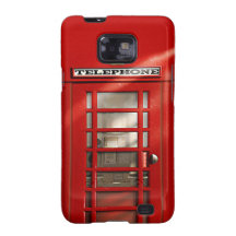 Cabine téléphonique rouge britannique classique étui galaxy SII